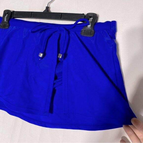 5/$25 George Blue Swim Skirt Bikini Bottom L - Picture 10 of 12